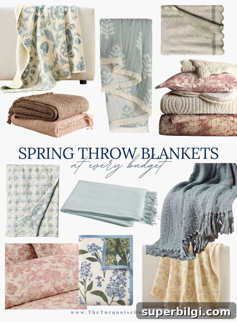 Spring Bedroom Decor Ideas to Instantly Refresh Your Space 4 spring throw blankets