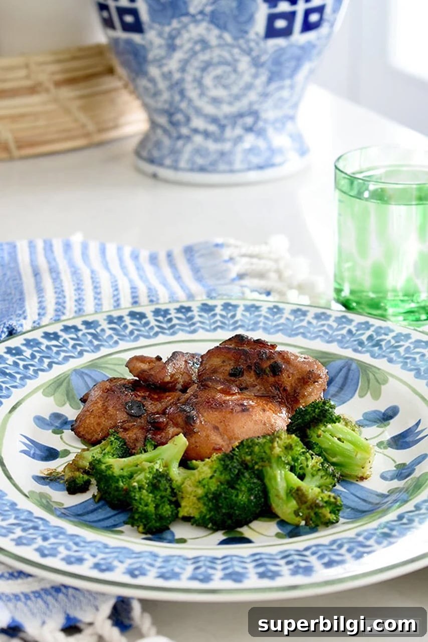 Spring Decor Ideas, Nursery Paint Colors & Quick Weeknight Dinner 4 easy boneless broiled asian chicken thighs