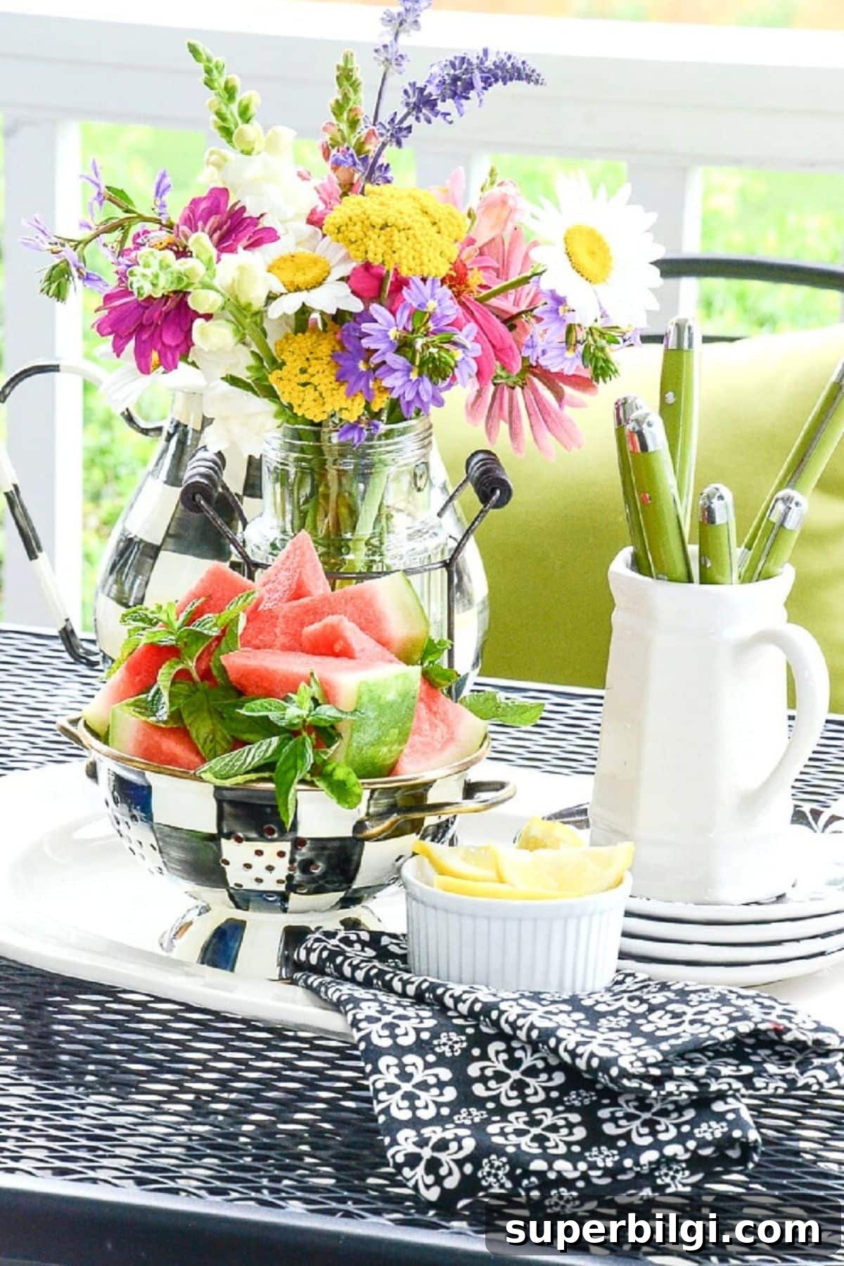 summer porch and patio