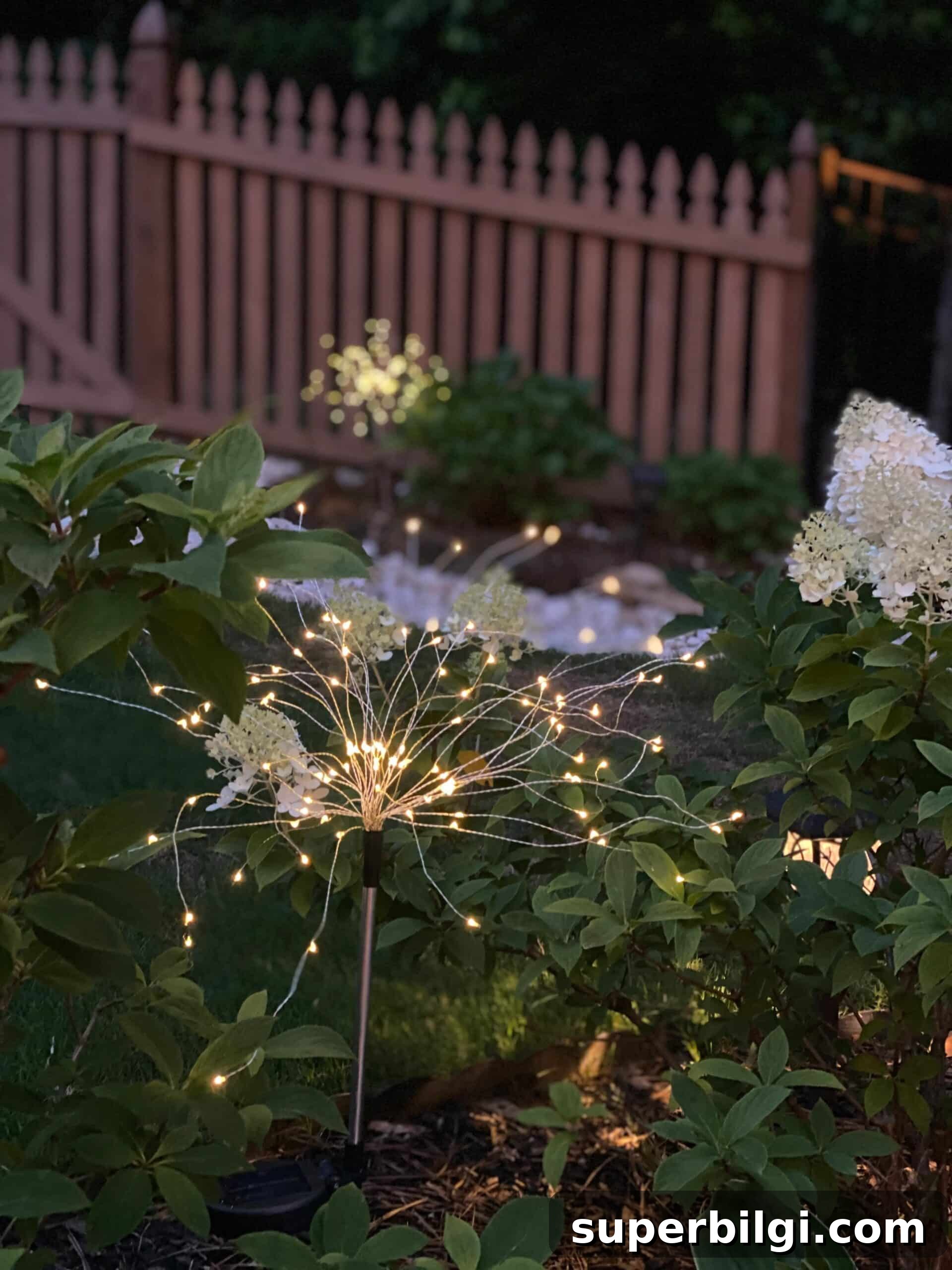 Guest Room Essentials, Hydrangea Decorating, Summer Salads 8 lighting up the backyard
