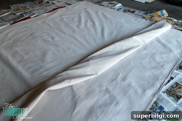 DIY Painted Drop Cloth Rug and Nursery Update 4 DIY Painted Drop Cloth Rug | TheTurquoiseHome.com
