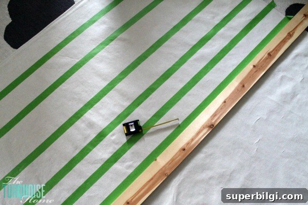 DIY Painted Drop Cloth Rug and Nursery Update 6 DIY Painted Drop Cloth Rug | TheTurquoiseHome.com