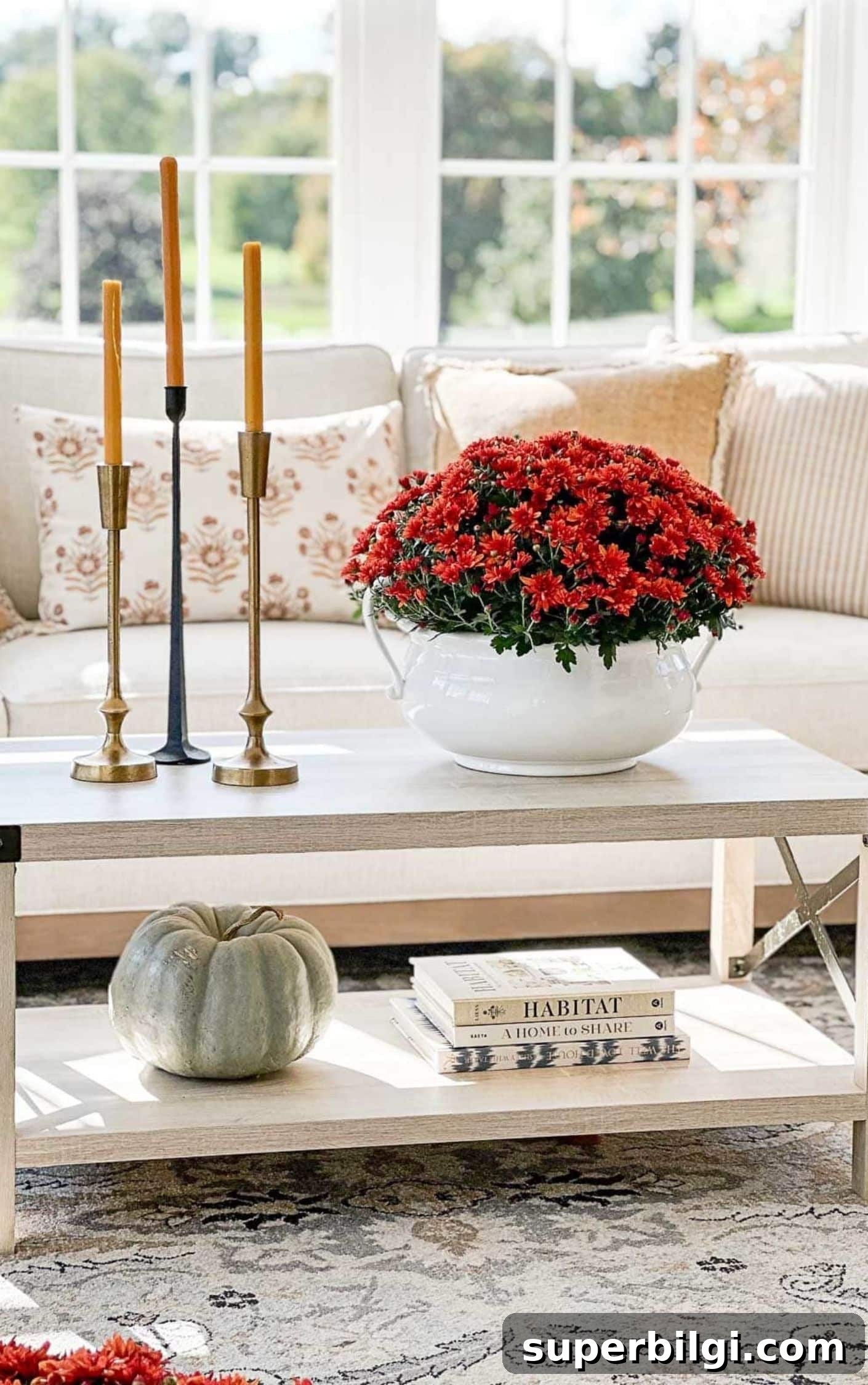 Fall Mantel and Dough Bowl Centerpieces for a Cozy Bedroom 6 Decorating a Small Room For Fall Through Thanksgiving